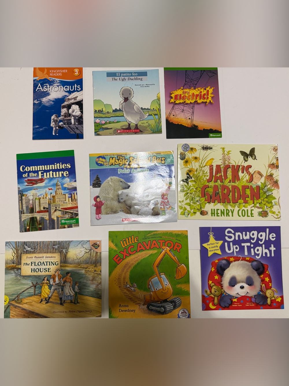 Lot of 9 Children’s Softcover Books, miscellaneous